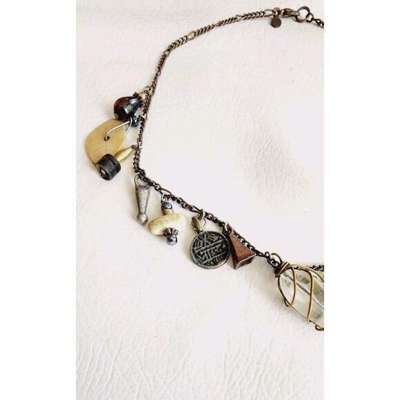 Vintage ROBERT ROSE Signed Charm NECKLACE 18" - Picture 4 of 7